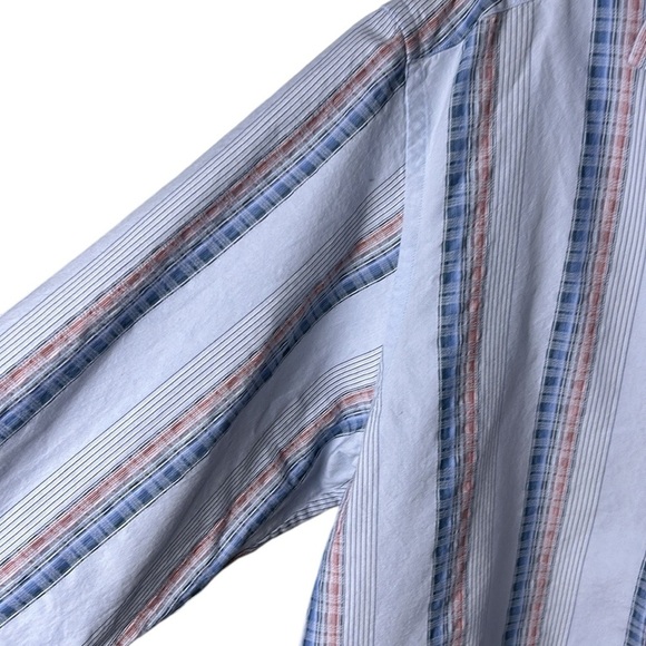 Tommy Bahama men XL shirt,cotton 77,silk (23) long sleeve,checkered,striped - Picture 13 of 16